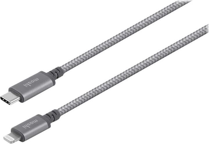 Produktbild Moshi Integra USB-C charge/sync cable with Lightning connector 1.2M - Gray (1.20 m, USB 3.2 Gen 2x2)