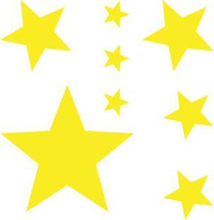 Image du produit Bügelbilder Set Sterne Gelb Solid (1 pcs)