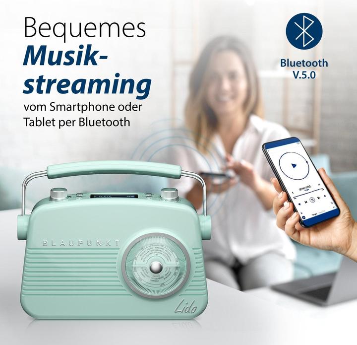 Actual product image Blaupunkt Nostalgic radio with DAB+ | LIDO VDR 10 (DAB+, Bluetooth)