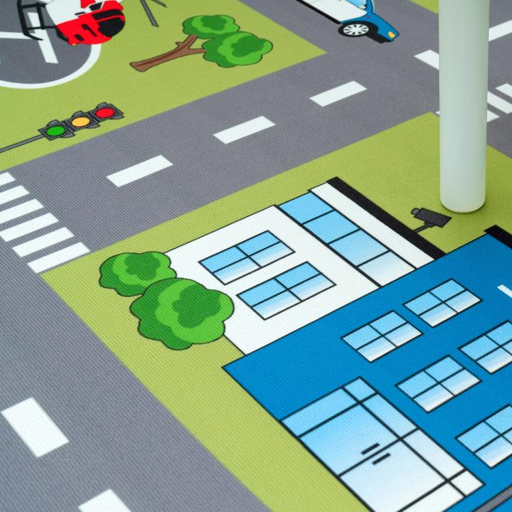 Produktbild TT Home Kinderzimmerteppich Teppich Junge Mädchen Kinderteppich Baby Rutschfest Strasse (200 cm)