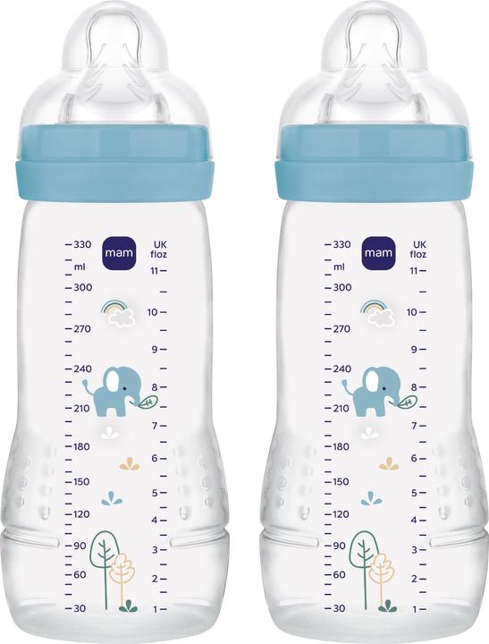 MAM - Easy Active Baby Bottle - Blue - 330ml (330 ml)