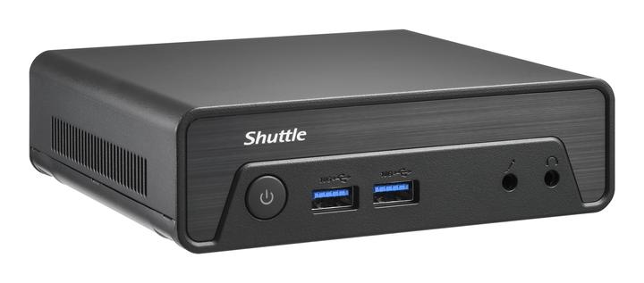 Produktbild Shuttle Nano PC NE10N, Intel N 100, 1x HDMI, 1x DP, 6x USB, 1x LAN, VESA, lüfterlos, 24/7 Dauerbetrieb (Intel N100)