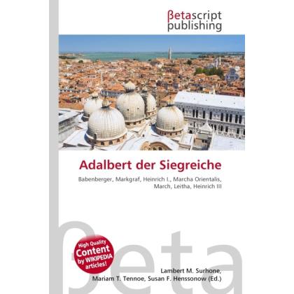 Adalbert der Siegreiche, Fachbücher