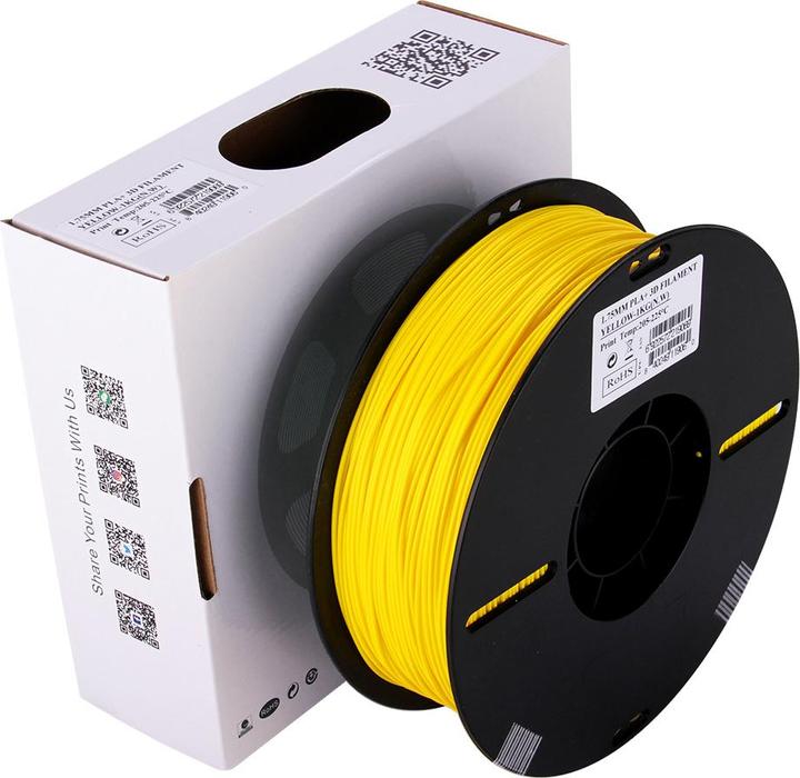 Image du produit eSUN PLA+ 1.75mm Jaune 1Kg (PLA+ LECTURE, 1.75 mm, 1000 g, Jaune)