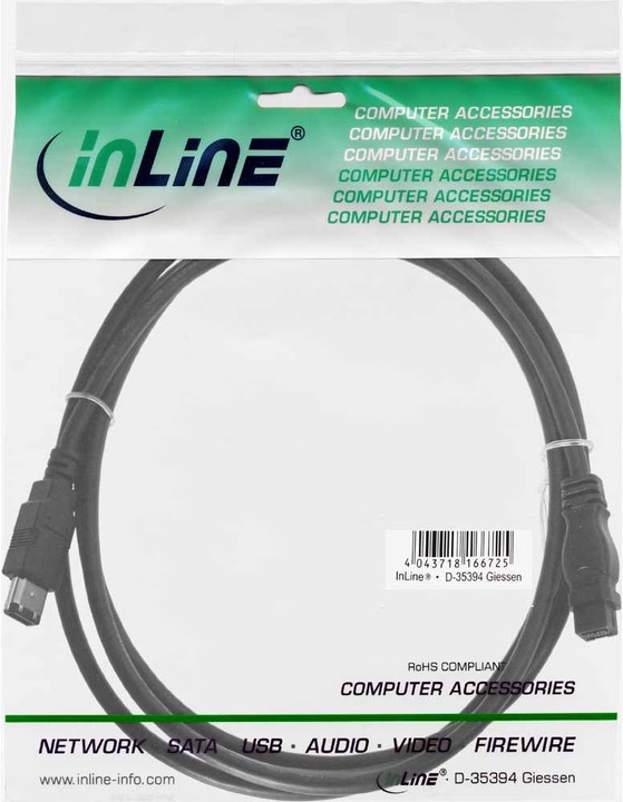 Produktbild InLine 6pol – 9pol (3 m, FireWire)