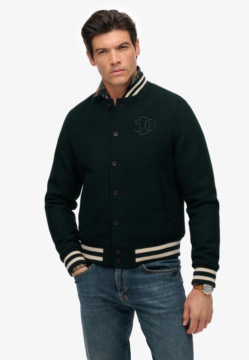 Actual product image Superdry Varsity Monogram Wool Bomber Jacket (3XL)