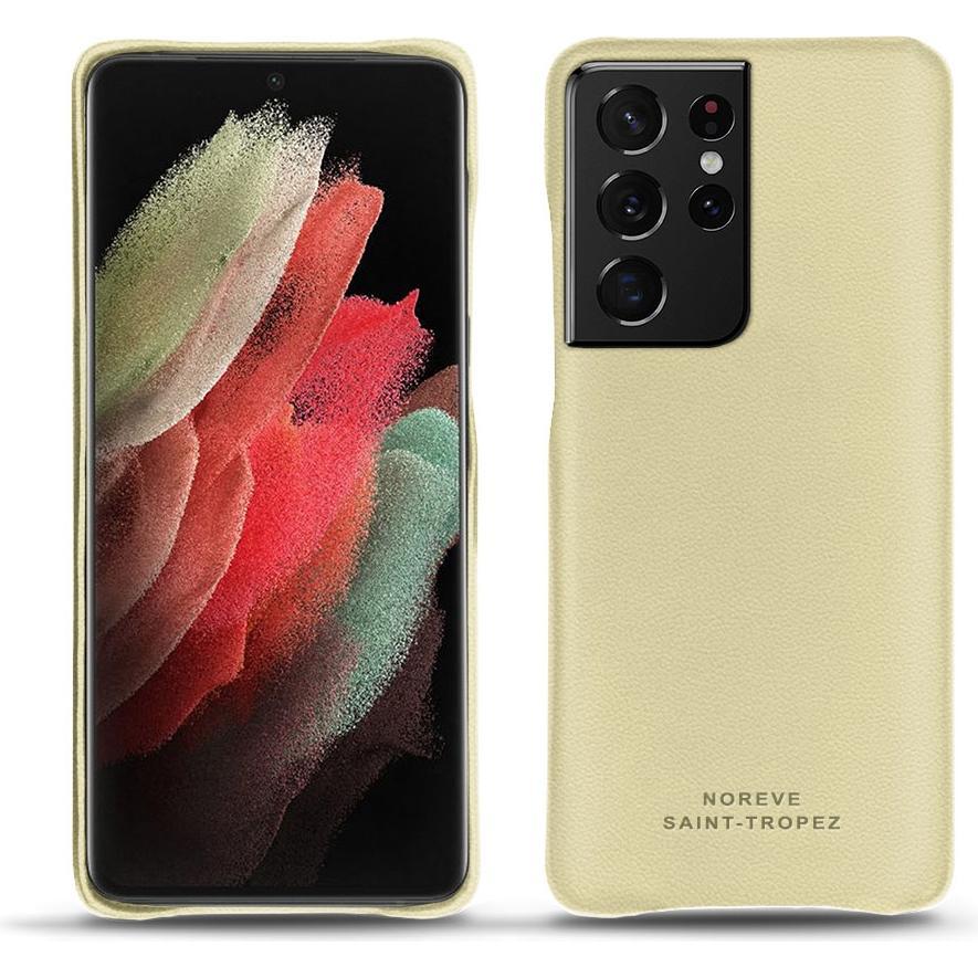 Thumbnail - Noreve Lederschutzhülle (Samsung Galaxy S21 Ultra), Smartphone Hülle, Beige