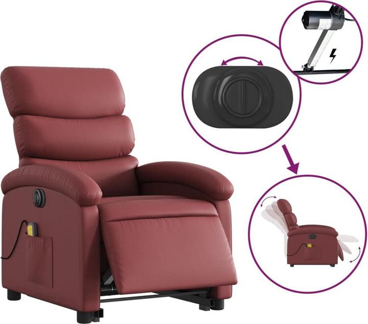 Image du produit vidaXL Massagesessel mit Aufstehhilfe