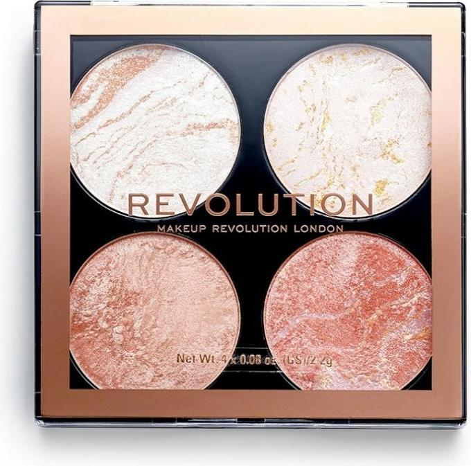 Makeup Revolution London Cheek Kit Shade Take a Breather 4 x 2.2 g (Take A Breather, Highlighter, 8.80 g)