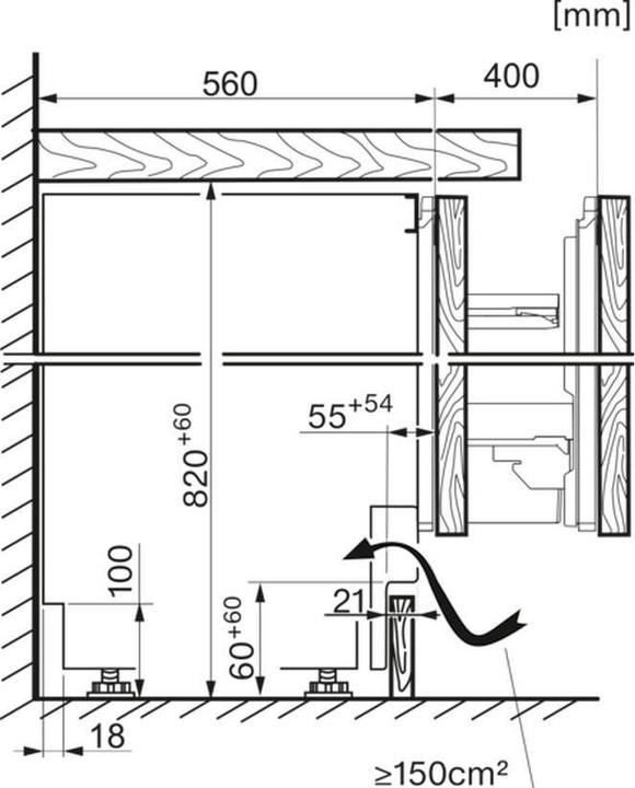 Actual product image Miele KU 7030 D (124 l)