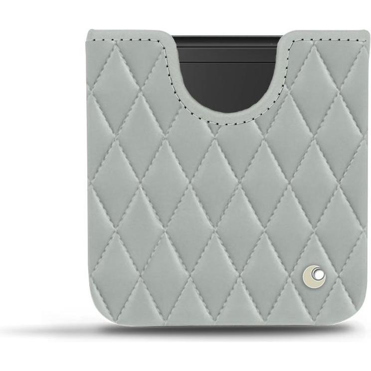 Noreve Lederschutzhülle (Samsung Galaxy Z Flip), Smartphone Hülle, Grau