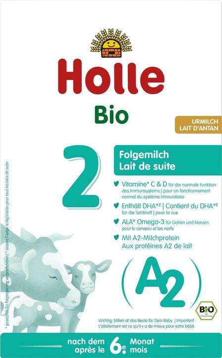Label énergétique Holle A2 Folgemilch (400 g, à partir de 6 m.)