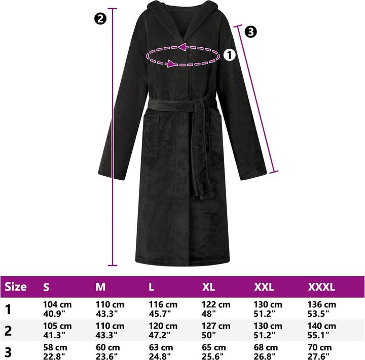 Produktbild vidaXL Bademantel Hoodie (3XL)