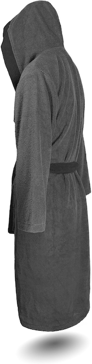 Produktbild Normani Damen Baumwoll-Bademantel mit Frottee, zweifarbig - OEKO-TEX® 100 (XS)
