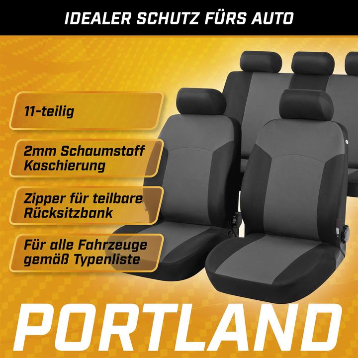 Actual product image CarComfort Car seat cover Portland grey