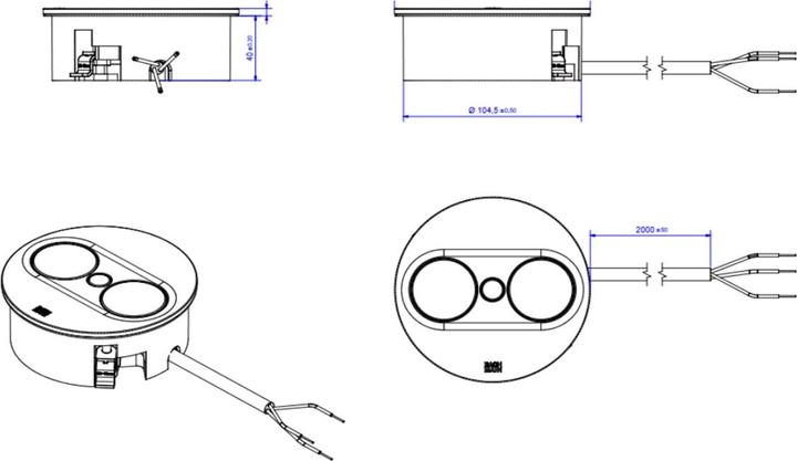 Produktbild Bachmann Multiple socket outlets