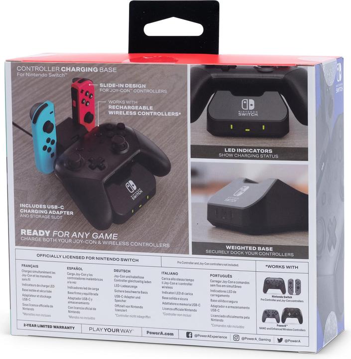 Immagine prodotto PowerA Stazione di ricarica per controller per Nintendo Switch (Switch, Switch OLED)