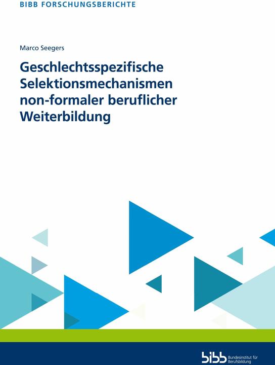 Energy Label Geschlechtsspezifische Selektionsmechanismen non-formaler beruflicher Weiterbildung (German, Federal Institute for Vocational Education and Training, 2024)
