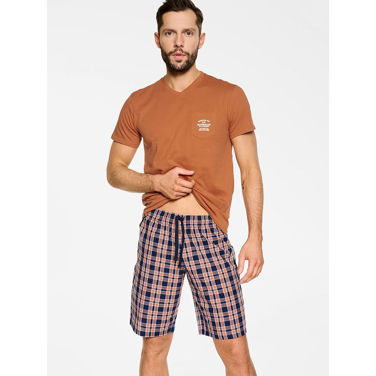 Henderson, Herren, Pyjama, Pyjama, Braun, (XL)