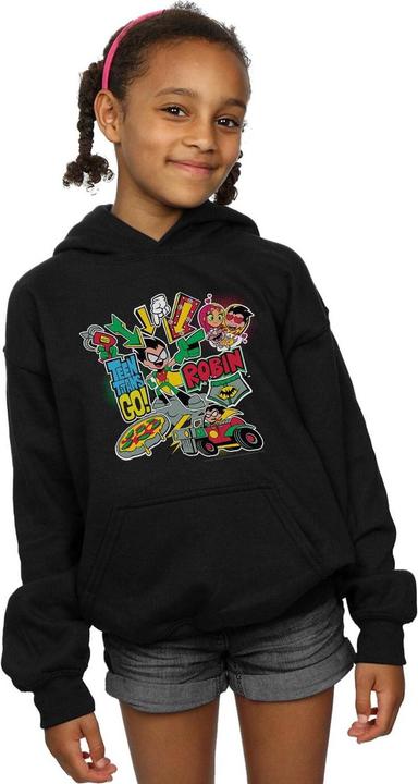Produktbild Teen Titans Go Robin Montage Kapuzenpullover Mädchen (128)