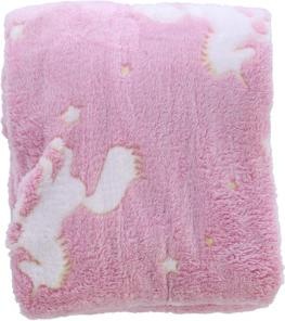 Image du produit Toi-Toys Glow N fun Glow in the Dark Couverture Licorne, 130x150cm (130 x 150 cm)