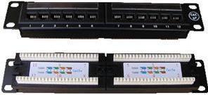 Datacom Patch panel 10â€oe UTP cat5e 12portÅ¯