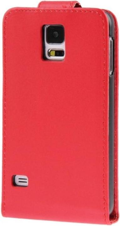 Produktbild König Design Flip Handy Tasche Case für Handy Samsung Galaxy S5 / S5 Neo Rot (Samsung Galaxy S5, Samsung Galaxy S5 Neo)