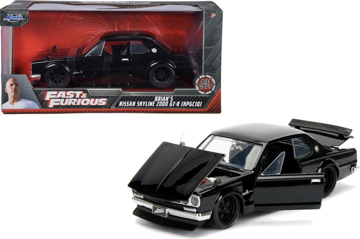 Produktbild Jada 1:24 Brian's 1971 Skyline 2000 GT-R-Black, Metal