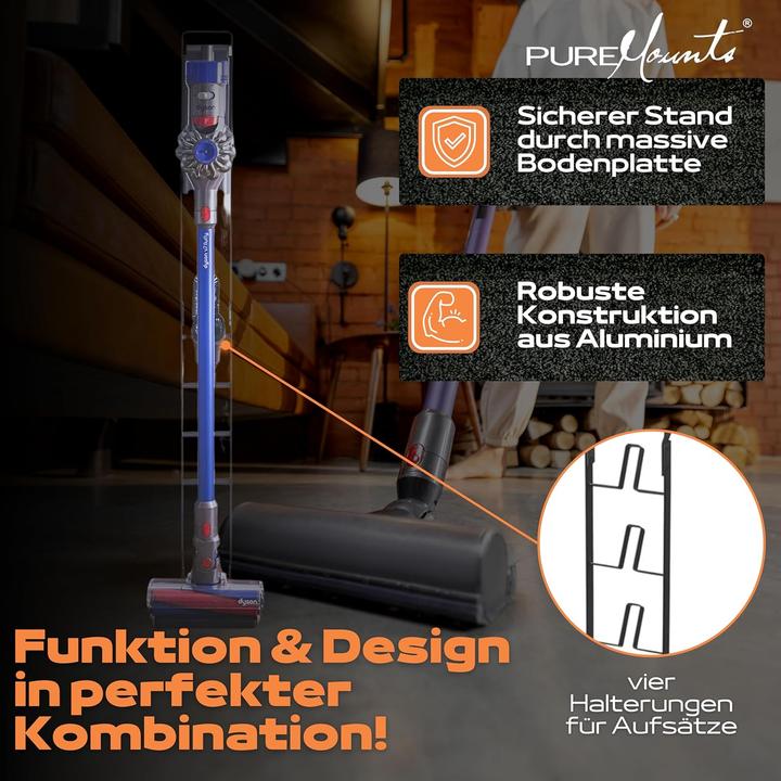 Produktbild PureMounts Staubsaugerständer für Dyson V7-V15 Modelle