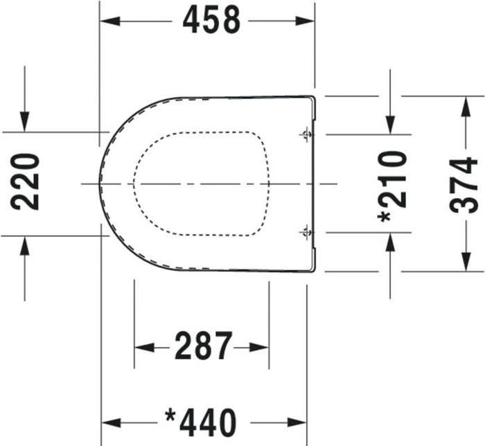 Produktbild Duravit WC-Sitz ME by Starck o Absenkautomatik weiss/weiss seidenmatt