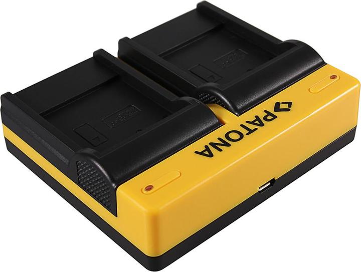 Immagine prodotto Patona Caricatore doppio per BENQ Casio NP-40 DC P500 E520 E520+ E610 Casio NP-40 Casio incl. Micro-USB