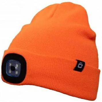 Högert, Berretto, Otto Orange Wintermütze mit LED-Licht, Arancia