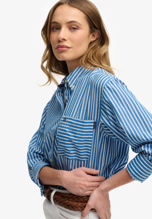 Immagine prodotto Superdry Camicia da donna in popeline a maniche lunghe (XXS)