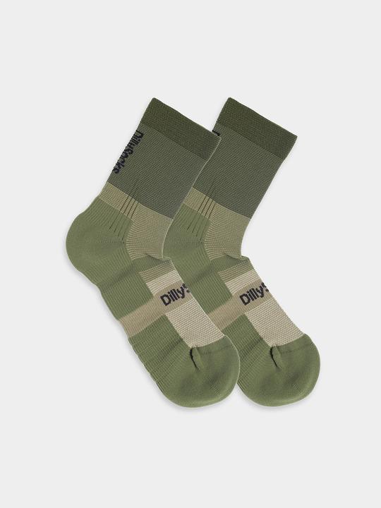 Actual product image DillySocks Active Olive (35 - 38)