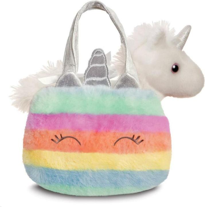 Produktbild Aurora Fancy Regenbogen Einhorn in einer Tragetasche ca. 21 cm - Plüschfigur (20.32 cm)