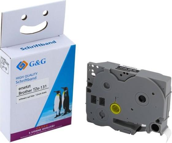 Immagine prodotto Nastro per scrittura 15026 Compatibile con Brother TZe-131 Colore nastro: Trasparente (1.20 cm, Trasparente)