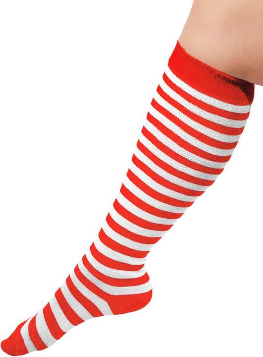Produktbild Boland Kniesocken rot/weiss