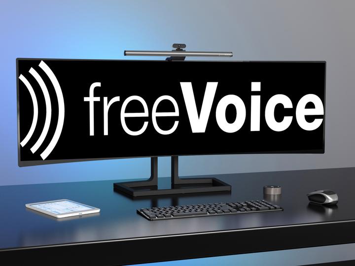 Actual product image FreeVoice Monitor Screenbar