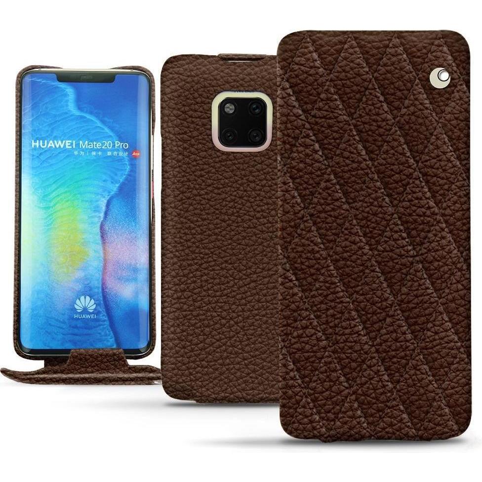 Thumbnail - Noreve Lederschutzhülle vertikal (Huawei Mate 20 Pro), Smartphone Hülle, Braun