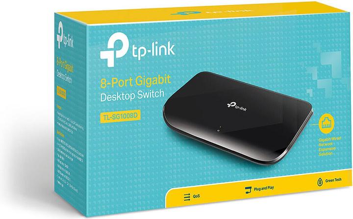 Actual product image TP-Link Tl-Sg1008d (8 ports)