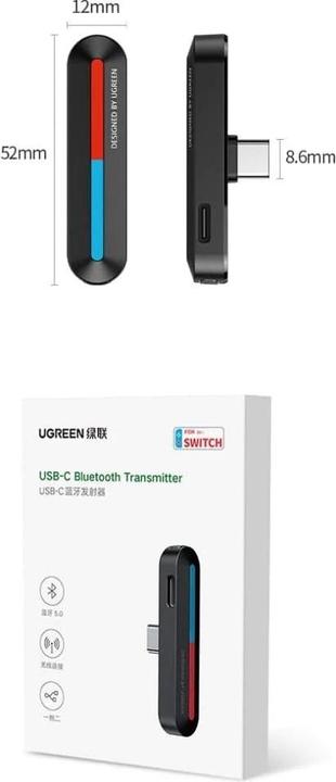 Produktbild Ugreen Bluetooth Transmitter für Nintendo Switch & Sony Playstation