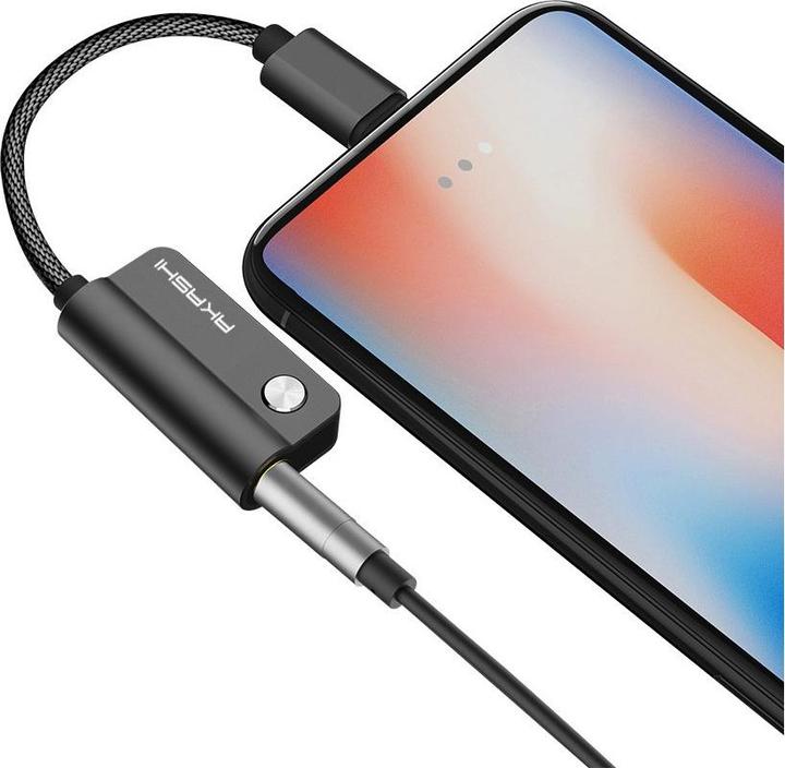Produktbild Akashi Lightning Audio- & Ladeadapter (3.5mm Klinke, 3.5mm Klinke)