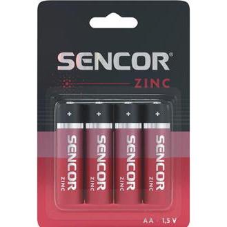 Sencor Einmal Zinkchlorid Batterie AA, 4-pack (4 pz.), Batterie + pile