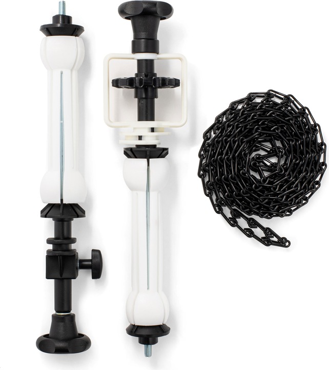 Image du produit Manfrotto Kit de roulement pour fonds avec chaîne en métal rouge (100 cm)