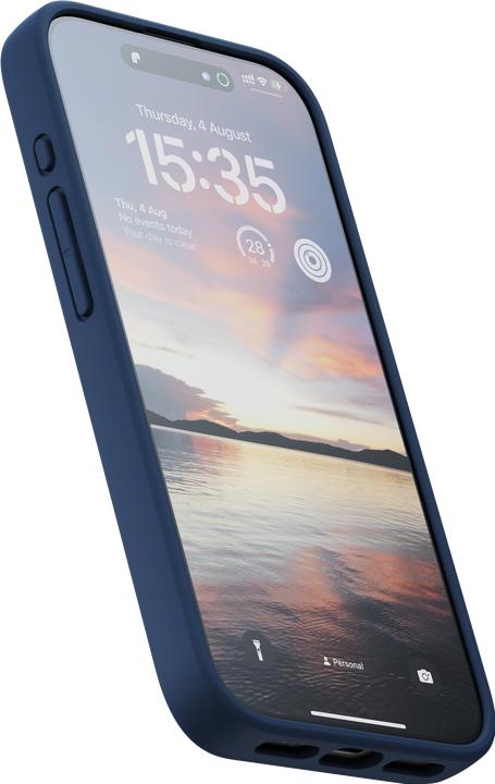 Image du produit Njord Salmon Leather Magsafe Case for iPhone 15 Pro, Bleu (Apple iPhone 15 Pro)