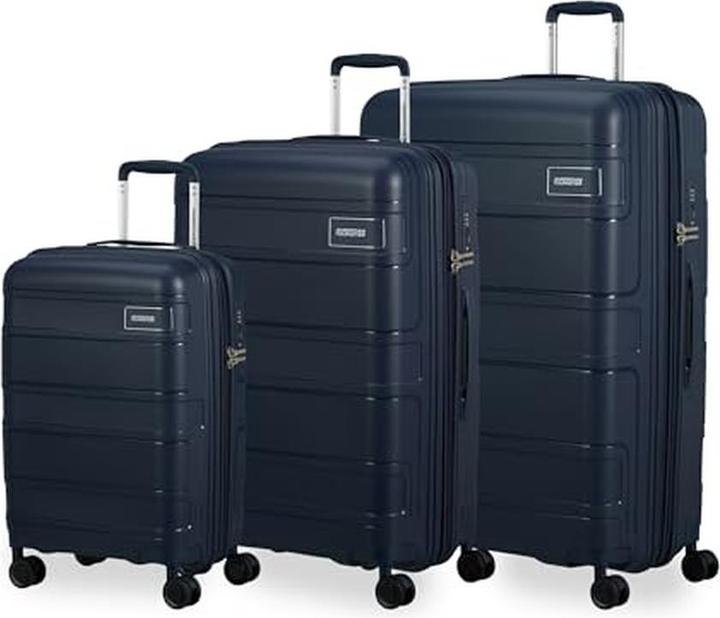 American Tourister Skymax Set of 3 Suitcases with Adjustable Pull Handle