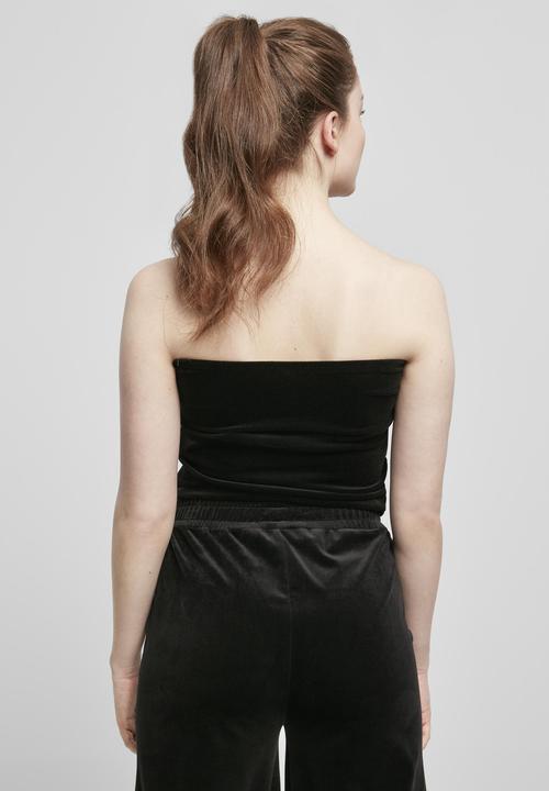 Actual product image Urban Classics Ladies Short Velvet Tube Top (3XL)
