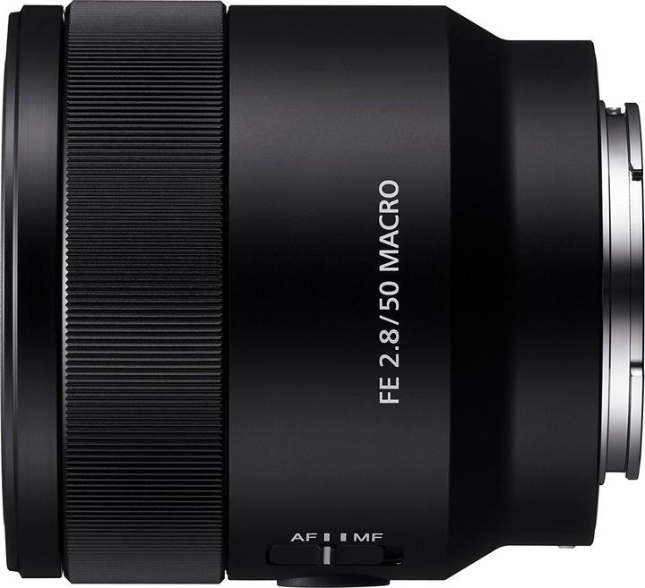 Actual product image Sony FE 50mm f/2.8 Makro (Sony E, APS-C / DX, full size)