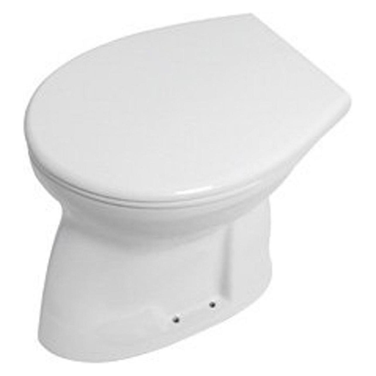 Plieger, Toiletten + Bidets, Brüssel Closetpot Platwoel Ao 35, 5 X 46, 5 Cm Weiss (H8220008002241)