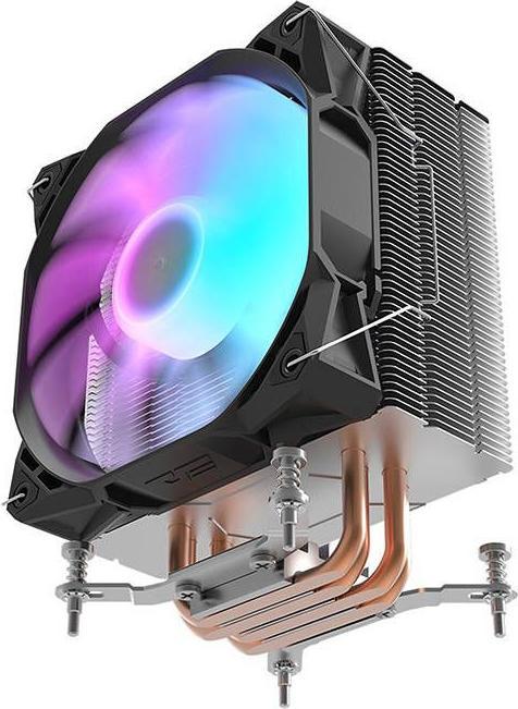 Actual product image Darkflash Tech S11 CPU active cooling LED (heatsink + fan 120x130) black